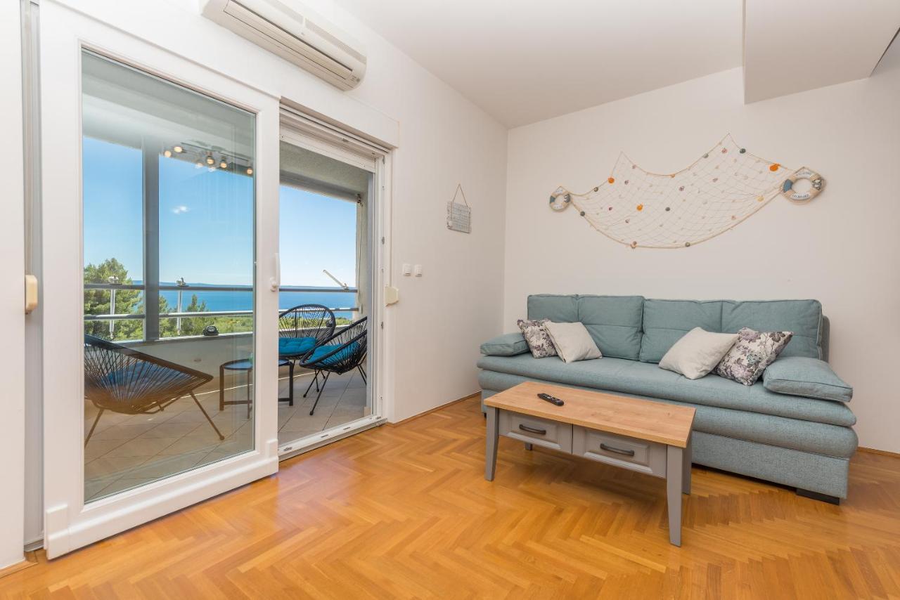 Deluxe 3 Bedroom Apartment With Sea View Baska Voda Luaran gambar